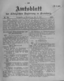 Amtsblatt der K&ouml;niglichen Preussischen Regierung zu Bromberg. 1908.07.16 No.29