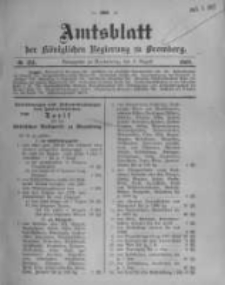 Amtsblatt der K&ouml;niglichen Preussischen Regierung zu Bromberg. 1908.08.06 No.32
