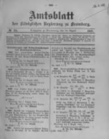 Amtsblatt der K&ouml;niglichen Preussischen Regierung zu Bromberg. 1908.08.20 No.34