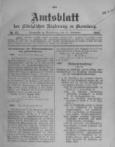 Amtsblatt der K&ouml;niglichen Preussischen Regierung zu Bromberg. 1908.09.10 No.37