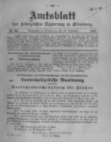 Amtsblatt der K&ouml;niglichen Preussischen Regierung zu Bromberg. 1908.09.24 No.39