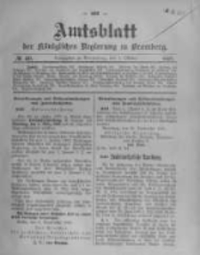 Amtsblatt der K&ouml;niglichen Preussischen Regierung zu Bromberg. 1908.10.01 No.40