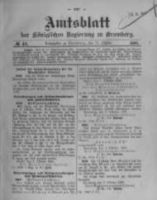 Amtsblatt der K&ouml;niglichen Preussischen Regierung zu Bromberg. 1908.10.15 No.42