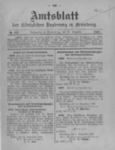Amtsblatt der K&ouml;niglichen Preussischen Regierung zu Bromberg. 1908.12.24 No.52