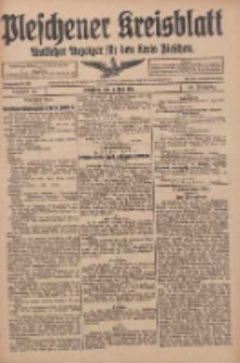Pleschener Kreisblatt: Amtlicher Anzeiger f&uuml;r den Kreis Pleschen 1916.06.03 Jg.64 Nr45