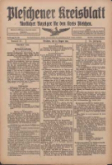 Pleschener Kreisblatt: Amtlicher Anzeiger f&uuml;r den Kreis Pleschen 1916.08.19 Jg.64 Nr67