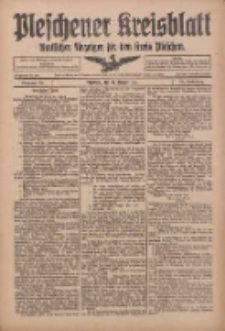 Pleschener Kreisblatt: Amtlicher Anzeiger f&uuml;r den Kreis Pleschen 1916.08.30 Jg.64 Nr70