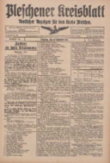 Pleschener Kreisblatt: Amtlicher Anzeiger f&uuml;r den Kreis Pleschen 1916.09.13 Jg.64 Nr74
