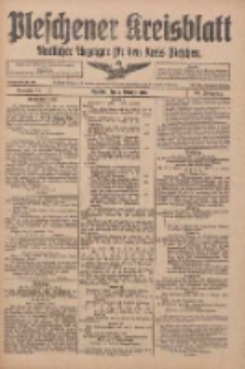 Pleschener Kreisblatt: Amtlicher Anzeiger f&uuml;r den Kreis Pleschen 1916.10.07 Jg.64 Nr81