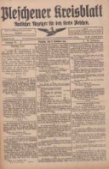 Pleschener Kreisblatt: Amtlicher Anzeiger f&uuml;r den Kreis Pleschen 1916.11.11 Jg.64 Nr91