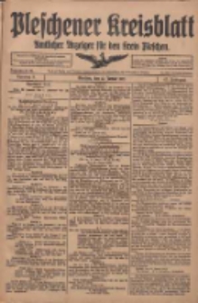Pleschener Kreisblatt: Amtlicher Anzeiger für den Kreis Pleschen 1917.01.27 Jg.65 Nr8