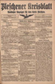 Pleschener Kreisblatt: Amtlicher Anzeiger f&uuml;r den Kreis Pleschen 1917.02.21 Jg.65 Nr15