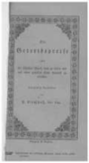 Die Getreidepreise oder die sichersten Mittel, diese zu heben und auf einer gewissen Höhe dauernd zu erhalten