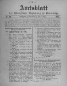 Amtsblatt der K&ouml;niglichen Preussischen Regierung zu Bromberg. 1905.03.09 No.10