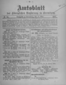 Amtsblatt der K&ouml;niglichen Preussischen Regierung zu Bromberg. 1905.03.16 No.11