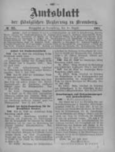 Amtsblatt der K&ouml;niglichen Preussischen Regierung zu Bromberg. 1905.08.10 No.32