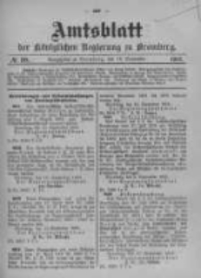 Amtsblatt der Königlichen Preussischen Regierung zu Bromberg. 1905.09.21 No.38