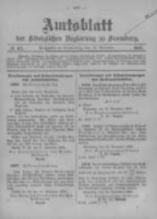 Amtsblatt der Königlichen Preussischen Regierung zu Bromberg. 1905.11.23 No.47