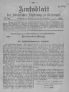 Amtsblatt der K&ouml;niglichen Preussischen Regierung zu Bromberg. 1905.12.14 No.50
