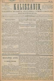 Kaliszanin: gazeta miasta Kalisza i jego okolic 1878.04.16 Nr31
