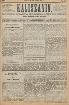 Kaliszanin: gazeta miasta Kalisza i jego okolic 1878.04.26 Nr33