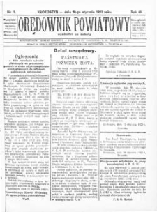 Orędownik Powiatowy 1923.01.20 Nr3