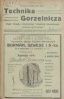Technika Gorzelnicza: organ Związku Zawodowego Technik&oacute;w Gorzelniczych: poświęcony gorzelnictwu oraz pokrewnym gałęziom przemysłu rolnego i przetw&oacute;rczego 1925 październik R.4 Nr7