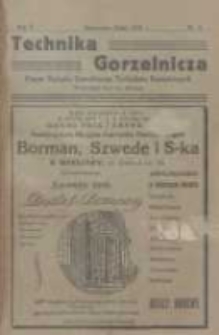 Technika Gorzelnicza: organ Związku Zawodowego Technik&oacute;w Gorzelniczych: poświęcony gorzelnictwu oraz pokrewnym gałęziom przemysłu rolnego i przetw&oacute;rczego 1926 lipiec R.5 Nr4