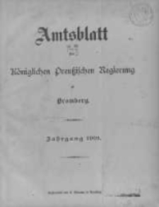 Amtsblatt der K&ouml;niglichen Preussischen Regierung zu Bromberg. 1901.01.03 No.1