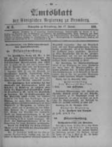 Amtsblatt der K&ouml;niglichen Preussischen Regierung zu Bromberg. 1901.01.17 No.3