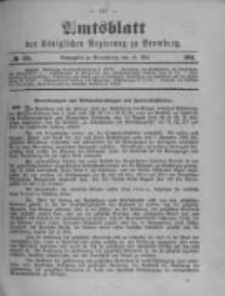 Amtsblatt der Königlichen Preussischen Regierung zu Bromberg. 1901.05.16 No.20