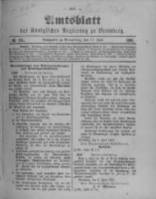 Amtsblatt der K&ouml;niglichen Preussischen Regierung zu Bromberg. 1901.06.13 No.24
