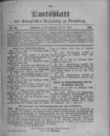 Amtsblatt der K&ouml;niglichen Preussischen Regierung zu Bromberg. 1901.06.20 No.25