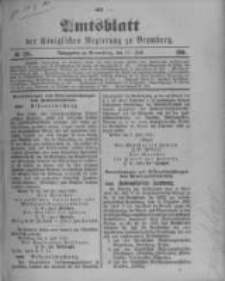 Amtsblatt der K&ouml;niglichen Preussischen Regierung zu Bromberg. 1901.07.11 No.28