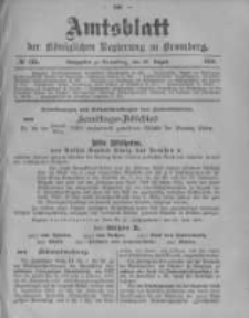 Amtsblatt der K&ouml;niglichen Preussischen Regierung zu Bromberg. 1901.08.29 No.35