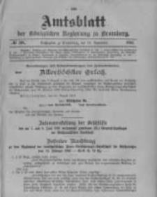 Amtsblatt der Königlichen Preussischen Regierung zu Bromberg. 1901.09.19 No.38