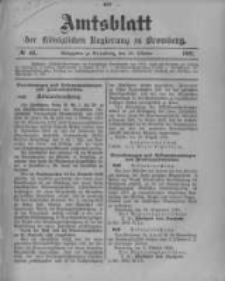 Amtsblatt der K&ouml;niglichen Preussischen Regierung zu Bromberg. 1901.10.10 No.41