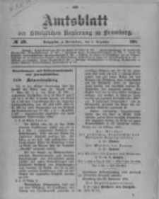 Amtsblatt der K&ouml;niglichen Preussischen Regierung zu Bromberg. 1901.12.05 No.49