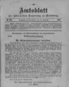 Amtsblatt der K&ouml;niglichen Preussischen Regierung zu Bromberg. 1901.12.12 No.50