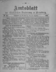 Amtsblatt der K&ouml;niglichen Preussischen Regierung zu Bromberg. 1901.12.19 No.51