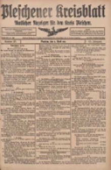 Pleschener Kreisblatt: Amtlicher Anzeiger für den Kreis Pleschen 1917.04.04 Jg.65 Nr27