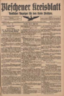 Pleschener Kreisblatt: Amtlicher Anzeiger f&uuml;r den Kreis Pleschen 1917.04.14 Jg.65 Nr30