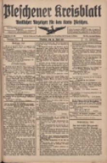 Pleschener Kreisblatt: Amtlicher Anzeiger f&uuml;r den Kreis Pleschen 1917.04.28 Jg.65 Nr34
