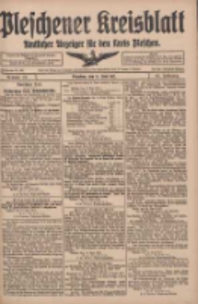 Pleschener Kreisblatt: Amtlicher Anzeiger f&uuml;r den Kreis Pleschen 1917.06.13 Jg.65 Nr47