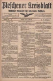 Pleschener Kreisblatt: Amtlicher Anzeiger für den Kreis Pleschen 1917.07.07 Jg.65 Nr54