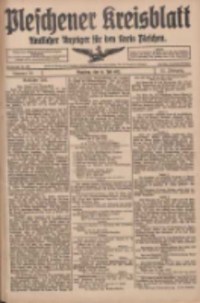 Pleschener Kreisblatt: Amtlicher Anzeiger f&uuml;r den Kreis Pleschen 1917.07.14 Jg.65 Nr56