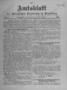 Amtsblatt der K&ouml;niglichen Preussischen Regierung zu Bromberg. 1911.01.26 No.4