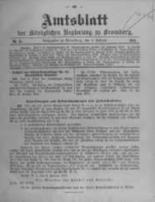 Amtsblatt der K&ouml;niglichen Preussischen Regierung zu Bromberg. 1911.02.02 No.5