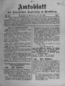 Amtsblatt der Königlichen Preussischen Regierung zu Bromberg. 1911.03.23 No.12