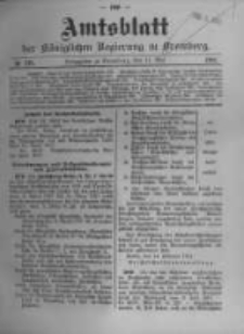 Amtsblatt der K&ouml;niglichen Preussischen Regierung zu Bromberg. 1911.05.11 No.19